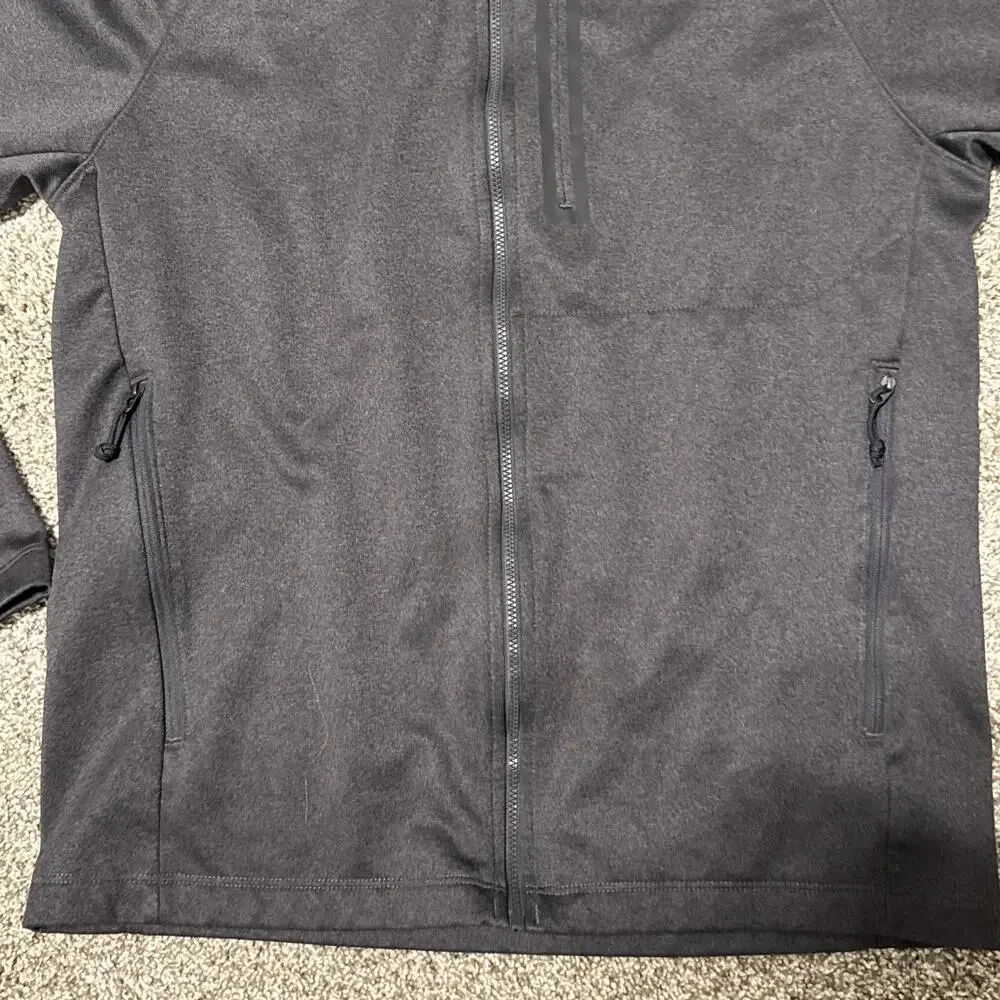The North Face Soft Shell Full Zip Jacket Charcoal Gray Mens Medium M